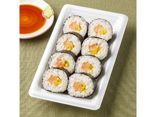 サーモンたくあん巻