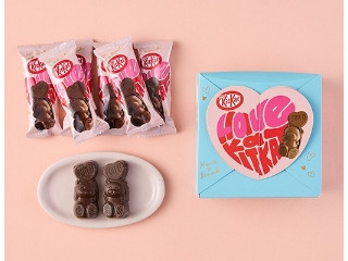 ネスレ キットカット ハートフルベアー ボックス ブルー