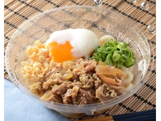 ローソン 半熟玉子と牛肉のぶっかけうどん