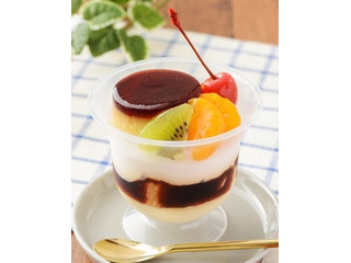 中評価】ローソン Uchi Cafe' プリンアラモードパフェの 中評価】ローソン Uchi Cafe' プリンアラモードパフェの
