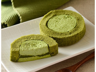 ローソン Uchi Cafe’ × 森半 濃いお抹茶ロールケーキ お抹茶ソース入り