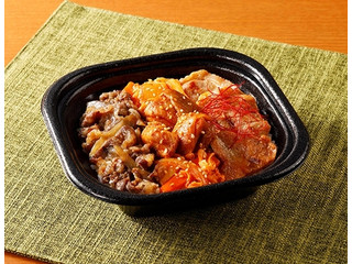 ローソン 三種の肉盛丼