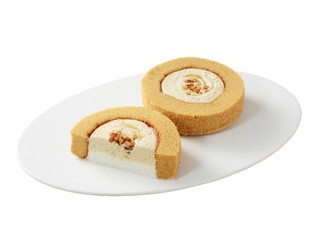 ローソン Uchi Cafe’ × JAL 黒糖＆紅茶プレミアムロールケーキ 多良間島黒糖使用