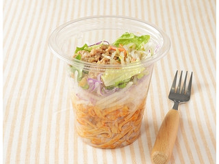 ローソン 振っておいしいパスタサラダ ビビンパ風 もち麦パスタ使用