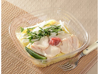 ローソン 冷製生パスタ 鶏と和風梅だしジュレ