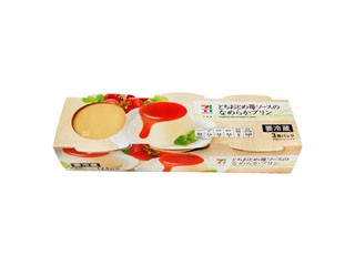 セブンプレミアム とちおとめ苺ソースのなめらかプリン