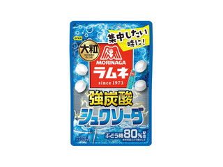 森永製菓 超大粒ラムネ 強炭酸シュワソーダ