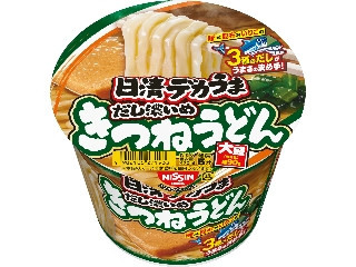 日清デカうま きつねうどん だし濃いめ