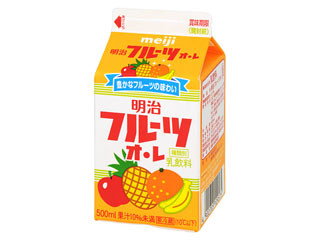 明治 フルーツオレ パック500ml(製造終了)のクチコミ・評価・商品情報