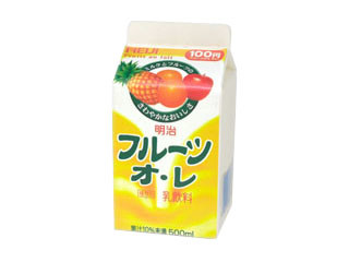 明治 フルーツオレ パック500ml(製造終了)のクチコミ・評価・商品情報