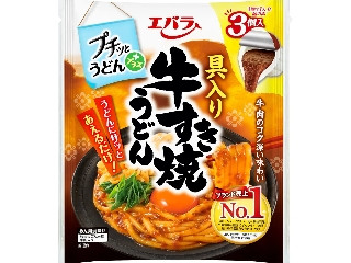 プチッとうどんプラス 具入り牛すき焼うどん