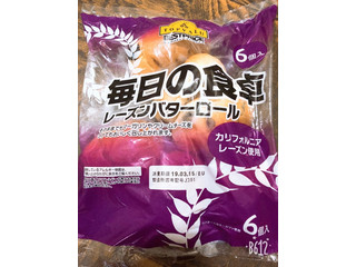 トップバリュ ベストプライス 毎日の食卓 レーズンバターロール