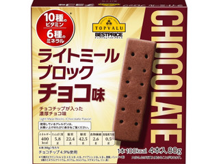 トップバリュ ベストプライス ライトミール ブロック チョコ味