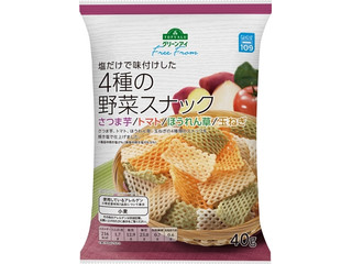 イオン トップバリュ グリーンアイ Free From 塩だけで味付けした 4種の野菜スナック