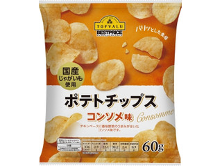 イオン トップバリュ ベストプライス 国産じゃがいも使用 ポテトチップス コンソメ味
