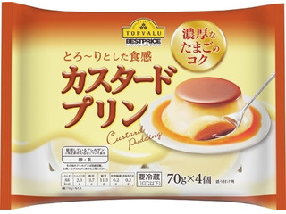 イオン トップバリュ ベストプライス とろ～りとした食感 カスタードプリン