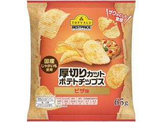 イオン トップバリュ ベストプライス 厚切りカット ポテトチップス ピザ味