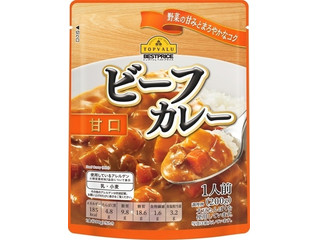 イオン トップバリュ ベストプライス ビーフカレー 甘口