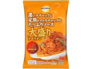 イオン トップバリュ ベストプライス 濃いケチャップと完熟トマトケチャップの たっぷりソース 大盛りナポリタン