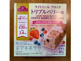 イオン トップバリュ ライトミールブロック トリプルベリー味