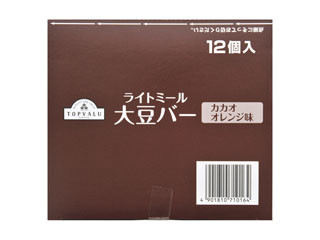 トップバリュ ライトミール大豆バー カカオオレンジ味