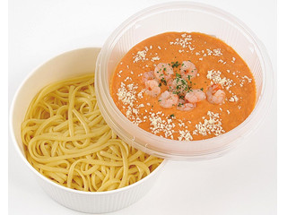 ミニストップ 生パスタ 海老のトマトクリーム