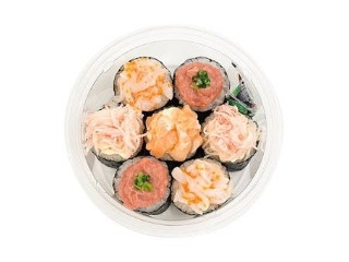 ミニストップ 彩りにぎやかミニ寿司セットの感想・クチコミ・値段