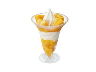 ミニストップ 完熟アップルマンゴーパフェ