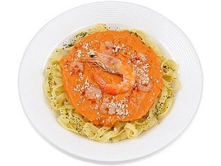 ミニストップ 生パスタ 海老トマトクリーム