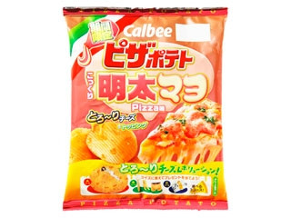 カルビー「ピザポテト こっくり明太マヨPizza味」