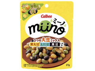 カルビー miino3つの大豆ミックス 黄大豆えだ豆黒豆 しお味