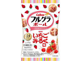 カルビー フルグラボール いちごみるく味