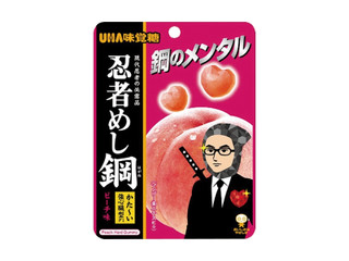UHA味覚糖 忍者めし鋼 鋼のメンタルピーチ味（ユーハ味覚糖）お菓子