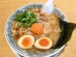 丸源 熟成醤油味玉肉そば