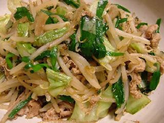 今日の玉出 野菜炒め
