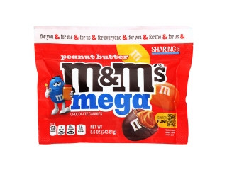 M＆M'S エムアンドエムズ ピーナッツバターチョコレート メガサイズ