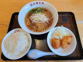 大阪王将 ラーメン唐揚げ定食