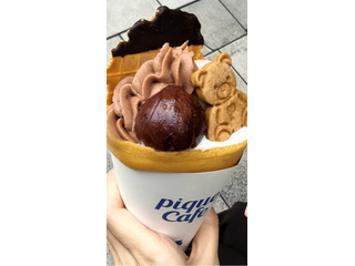 gelato pique cafe 栗とカシスのクレープ