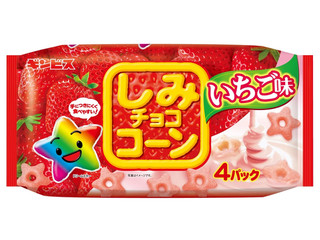 ギンビス しみチョココーン いちご味