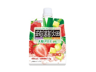 マンナンライフ 大粒アロエinクラッシュタイプの蒟蒻畑 いちご味