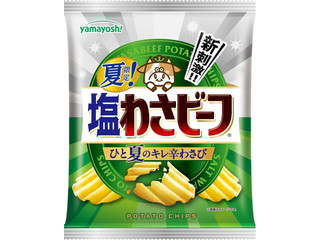 山芳製菓 ポテトチップス 夏限定！塩わさビーフ（山芳製菓）お菓子