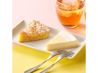 ドンレミー 桃のクランブルタルト＆ベイクドチーズケーキ