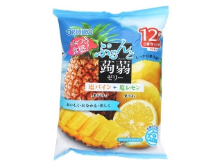 ぷるんと蒟蒻ゼリー 塩パイン＋塩レモン