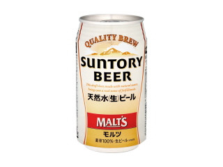 サントリー モルツ 天然水生ビール 缶350ml 実食クチコミ8件|評価 5.4/7点【もぐナビ】