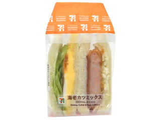 セブン-イレブン 海老カツミックスサンド（セブン-イレブン）コンビニ
