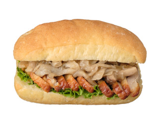 セブン-イレブン チャバタ 2種きのことグリルチキン