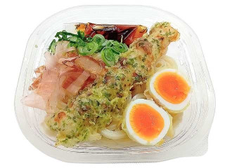 セブン-イレブン ちくわ磯辺天半熟玉子天の冷しぶっかけうどん