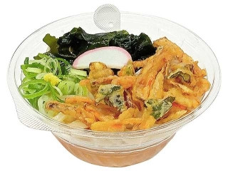 セブン-イレブン 香る旨みつゆ野菜かき揚げとわかめ冷かけうどん