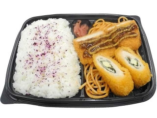 セブン-イレブン 2種盛りチーズチキンカツ弁当