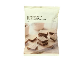 ダブルサンドウエハース ピーナッツチョコ味